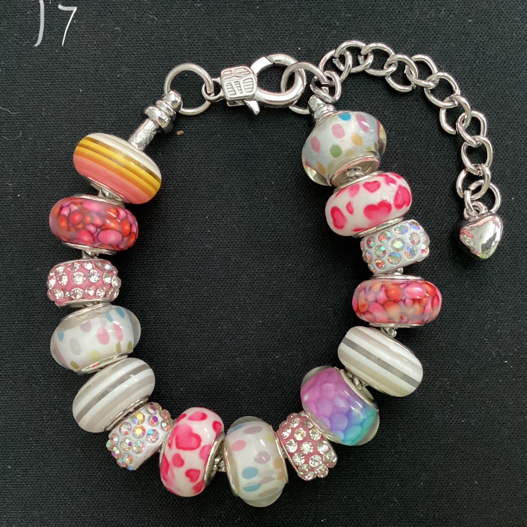 Lampwork Bead Charm Bracelet